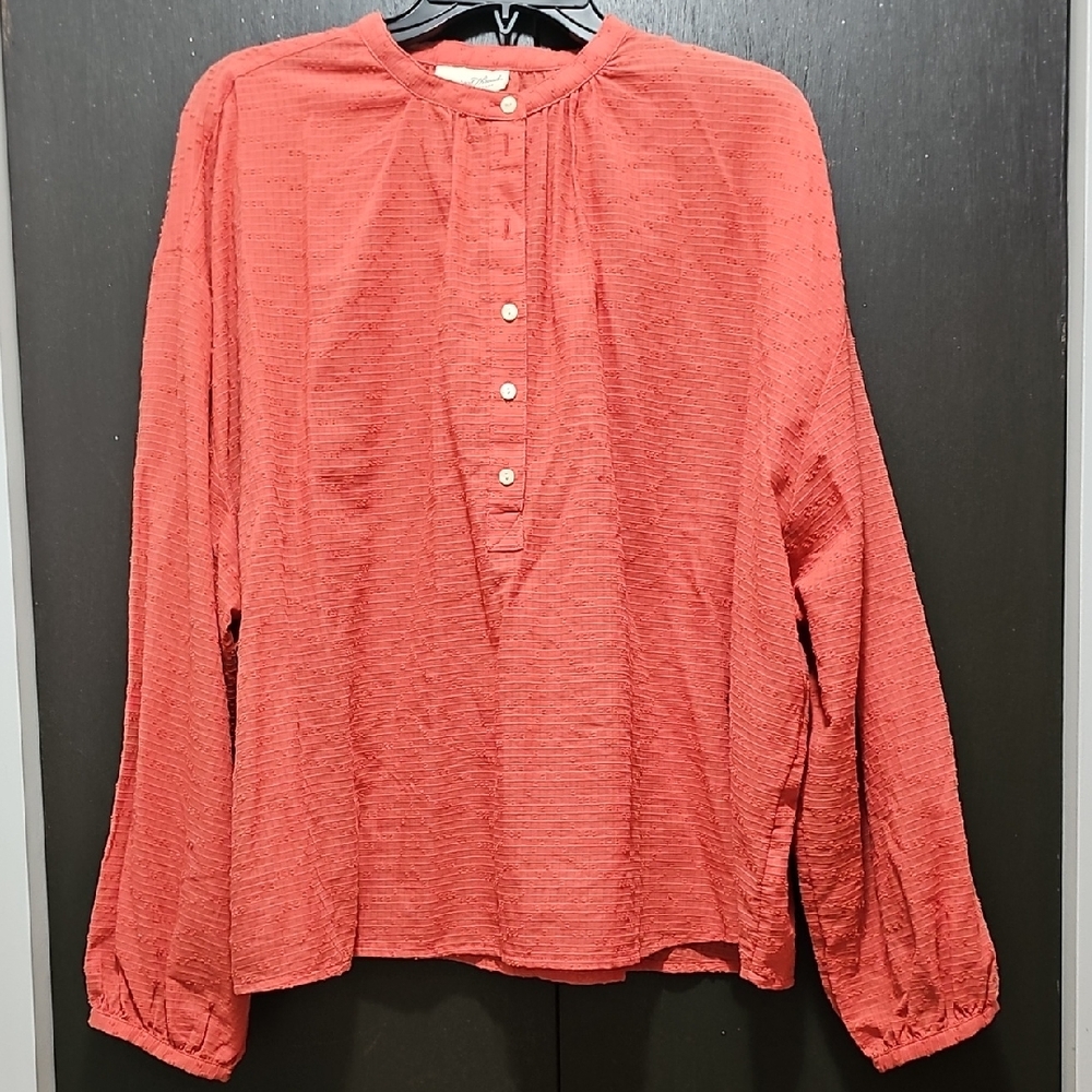 Universal Thread Coral Long Sleeve Blouse